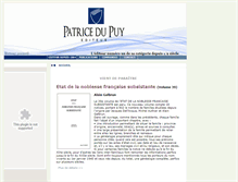 Tablet Screenshot of patricedupuy-editeur.com